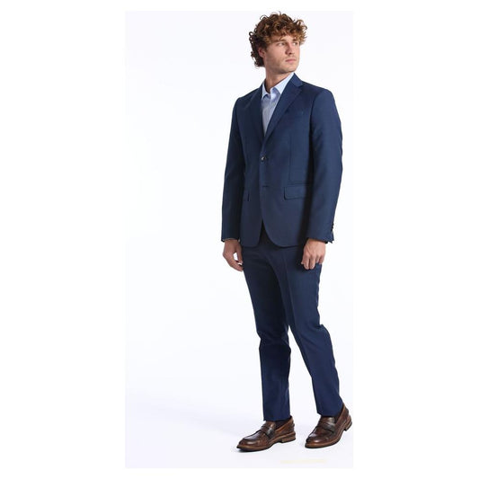 Baldinini Trend Blue Wool Suit Baldinini Trend