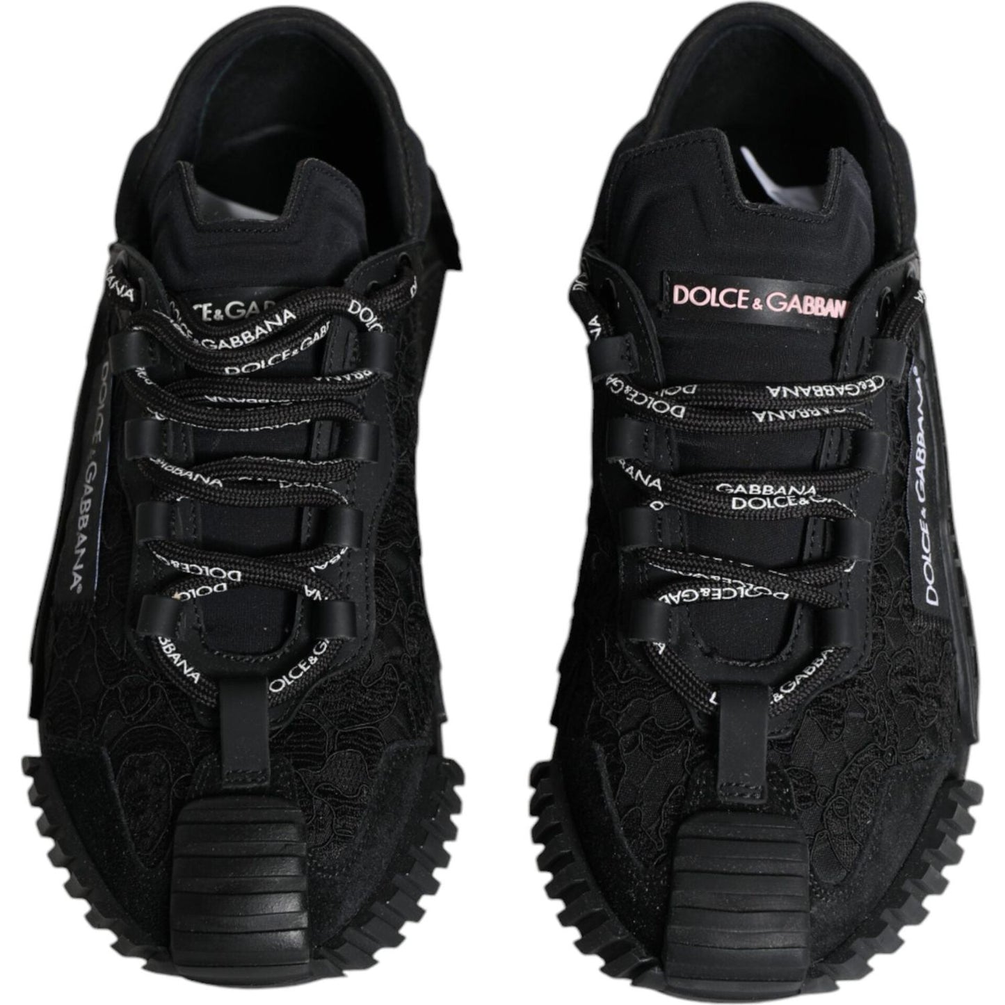 Dolce & Gabbana Black Nylon Low Top NS1 Sneakers Shoes Dolce & Gabbana