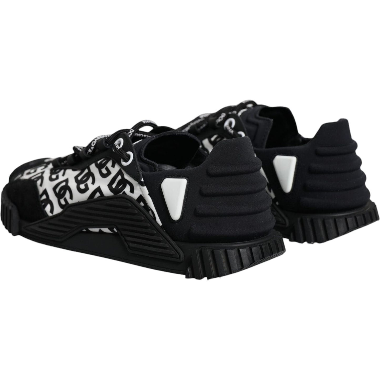 Dolce & Gabbana Black Logo Lace Up Low Top NS1 Sneakers Shoes Dolce & Gabbana