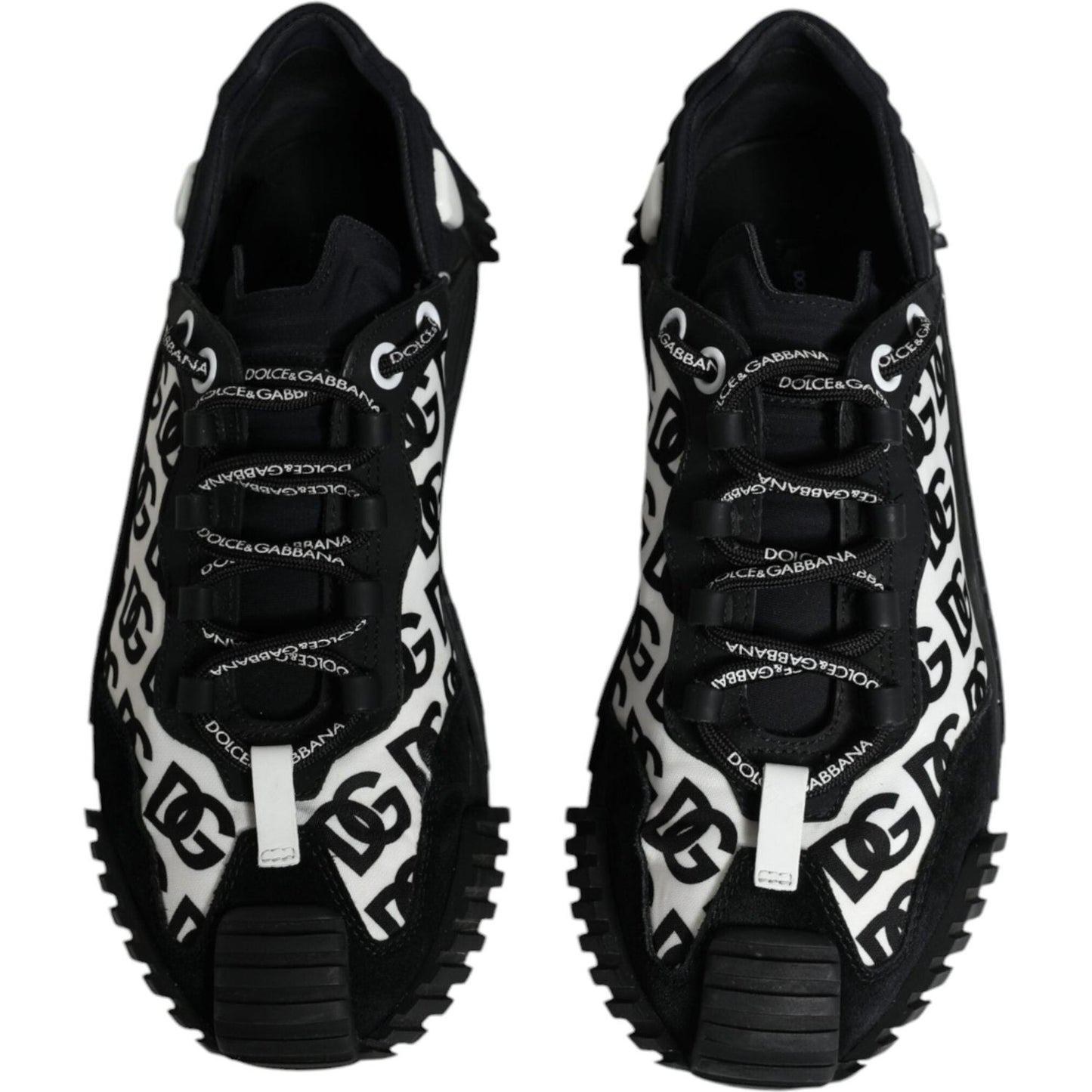 Dolce & Gabbana Black Logo Lace Up Low Top NS1 Sneakers Shoes Dolce & Gabbana