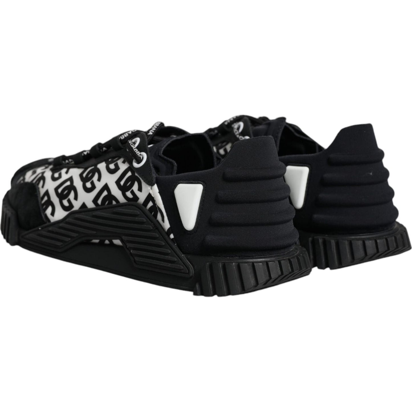 Dolce & Gabbana Black Logo Lace Up Low Top NS1 Sneakers Shoes Dolce & Gabbana