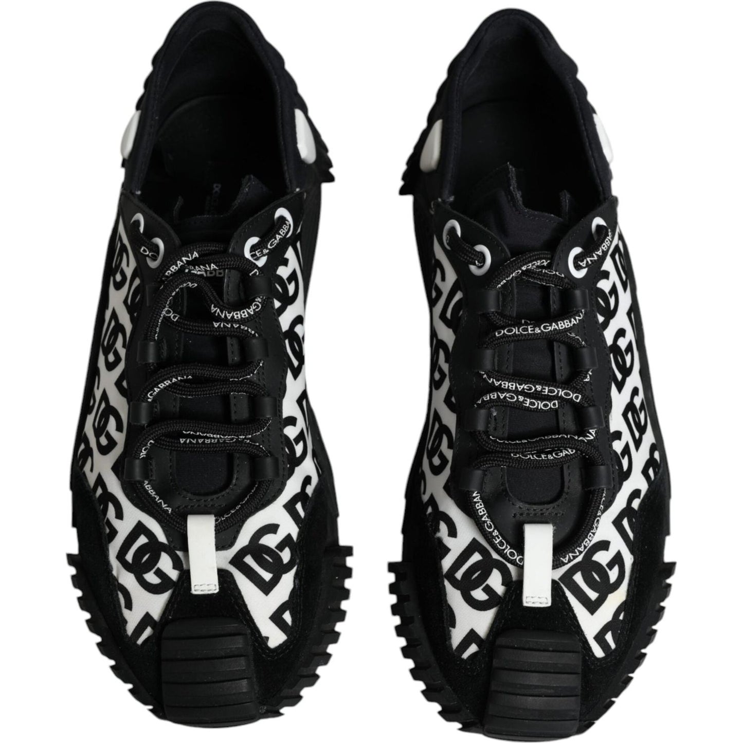 Dolce & Gabbana Black Logo Lace Up Low Top NS1 Sneakers Shoes Dolce & Gabbana