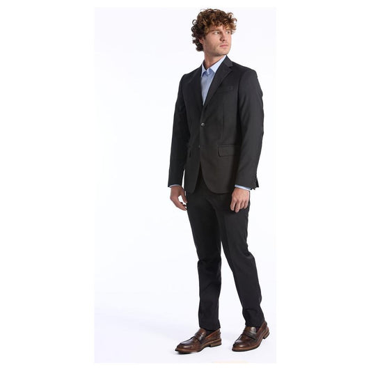 Baldinini Trend Gray Wool Men Suit Baldinini Trend