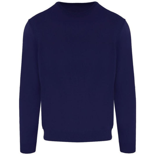 Malo Blue Wool Men Sweater Malo