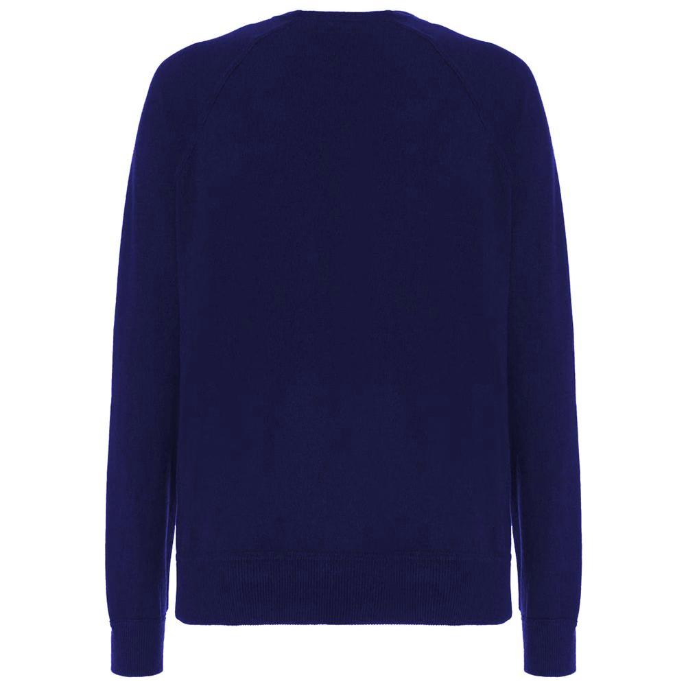 Malo Blue Wool Men Sweater Malo