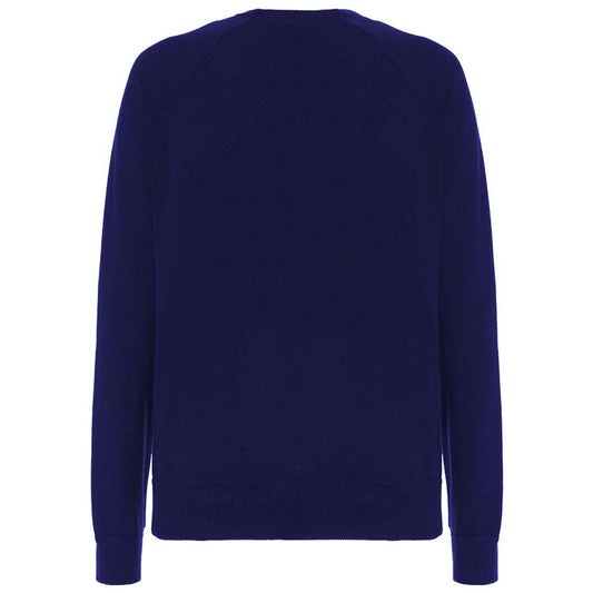 Malo Blue Wool Men Sweater Malo