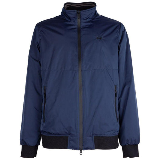 La Martina Blue Polyester Jacket La Martina