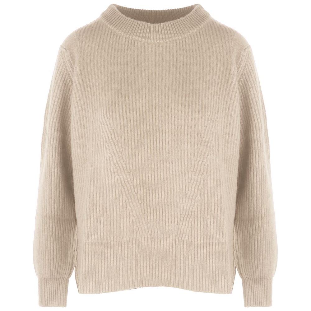 Malo Beige Cashmere Women Sweater Malo