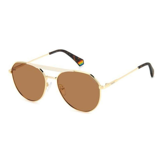 Polaroid Gold Metal Sunglasses Polaroid