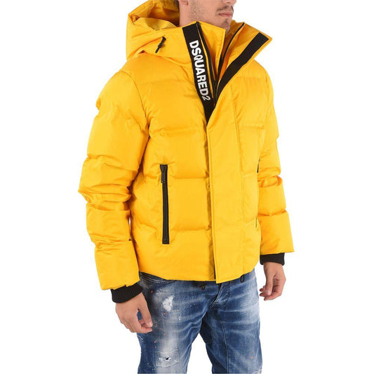 Dsquared² Yellow Nylon Men Jacket Dsquared²