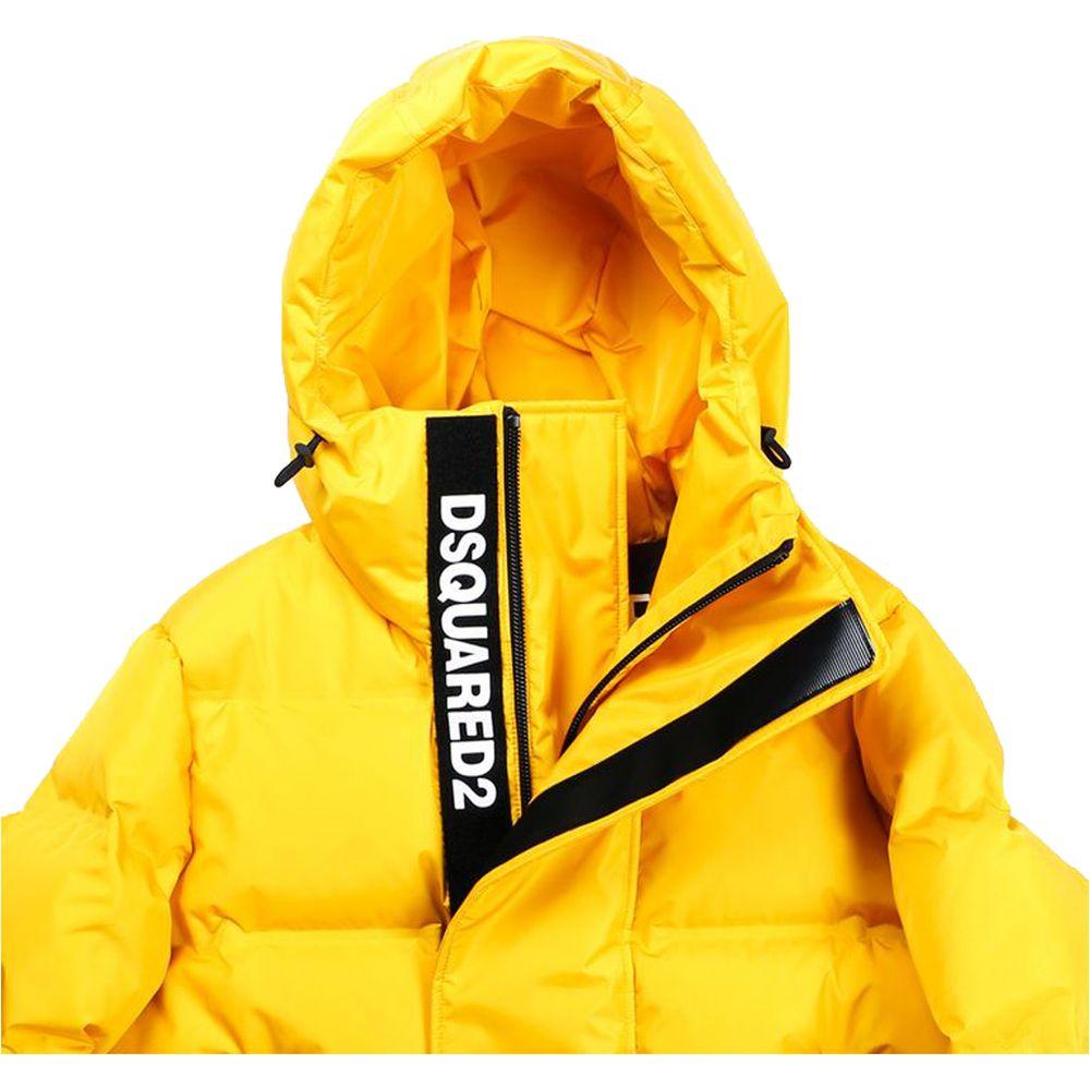 Dsquared² Yellow Nylon Men Jacket Dsquared²