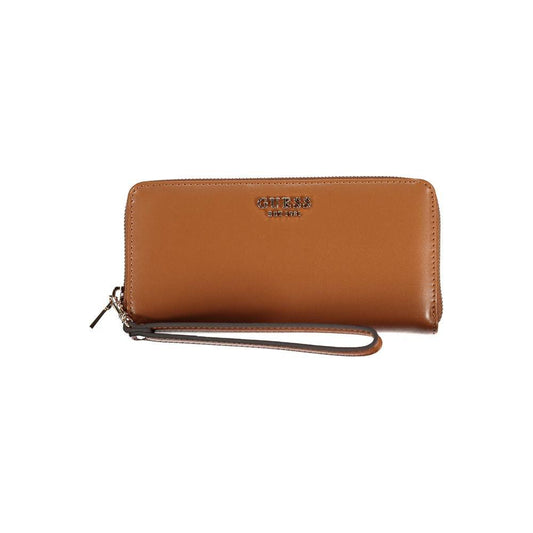 Guess Jeans Brown Polyethylene Wallet Guess Jeans