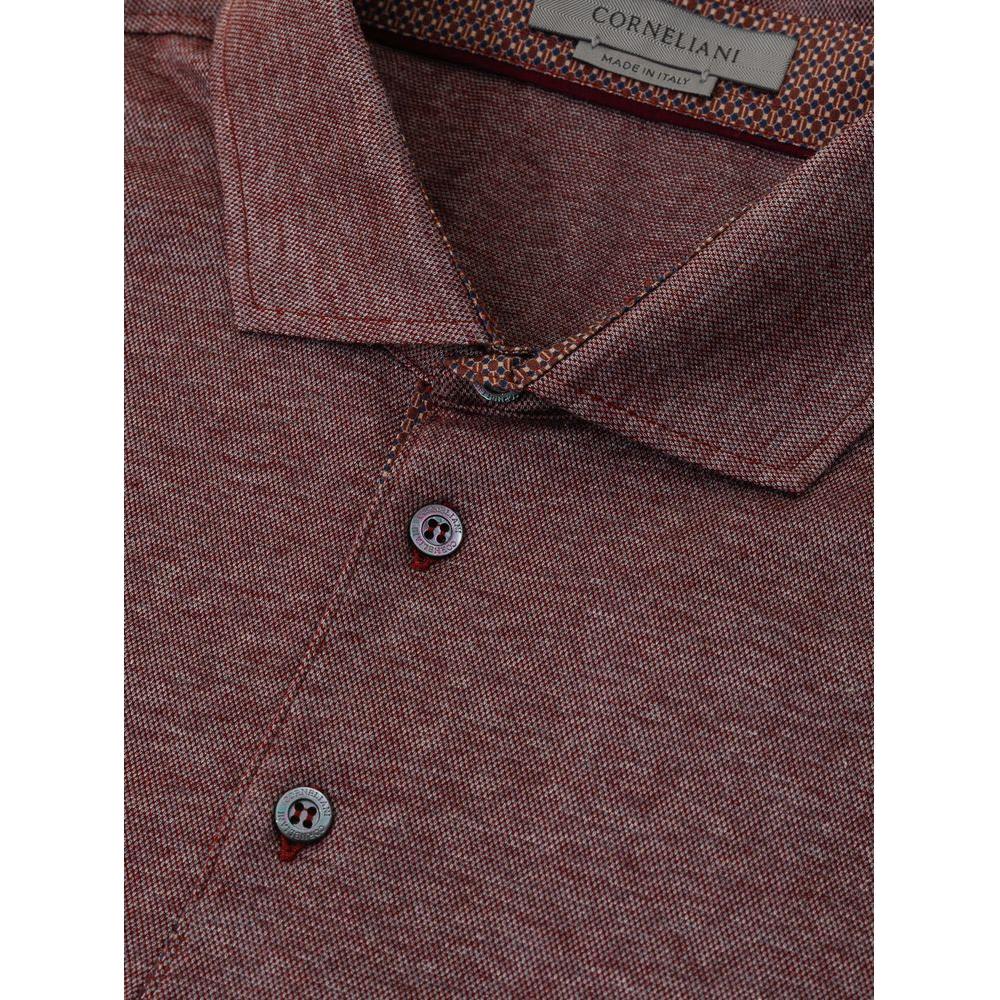 Corneliani Purple Cotton Polo Shirt Corneliani