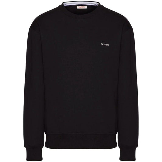 Valentino Black Cotton Sweater Valentino