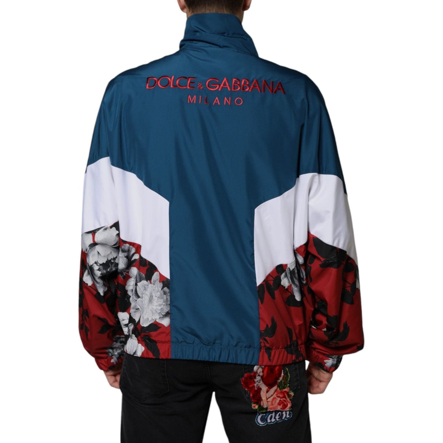 Dolce & Gabbana Multicolor Polyester Full Zip Jacket Dolce & Gabbana