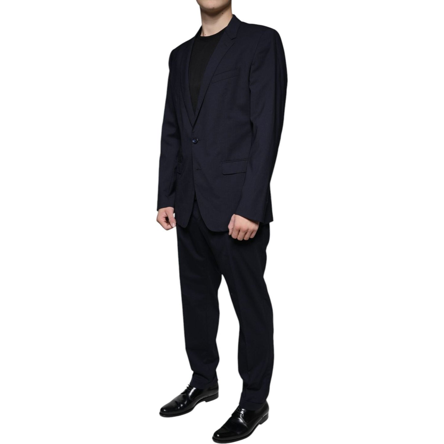 Dolce & Gabbana Dark Blue Formal Tuxedo 2 Piece Suit Dolce & Gabbana