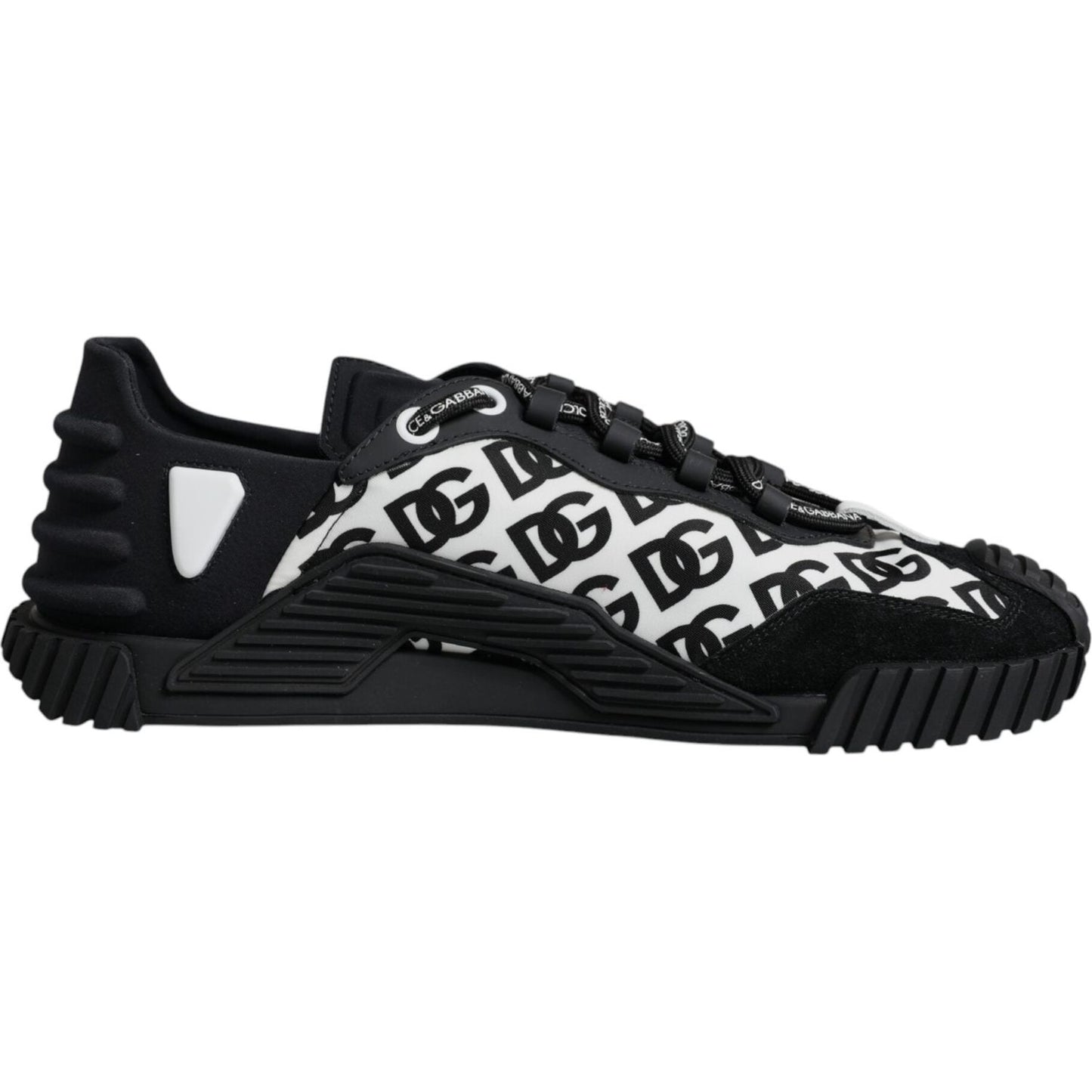 Dolce & Gabbana Black Logo Lace Up Low Top NS1 Sneakers Shoes Dolce & Gabbana