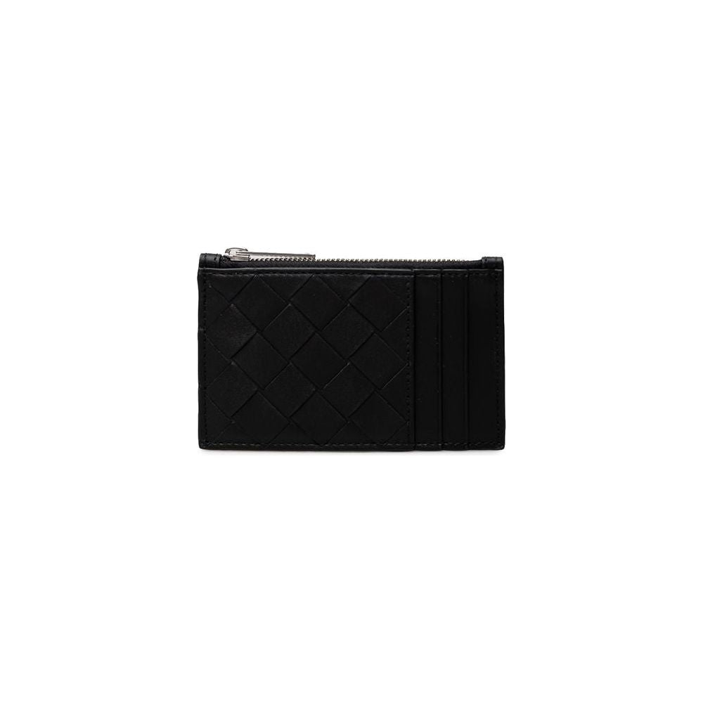 Bottega Veneta Black Leather Wallet Bottega Veneta