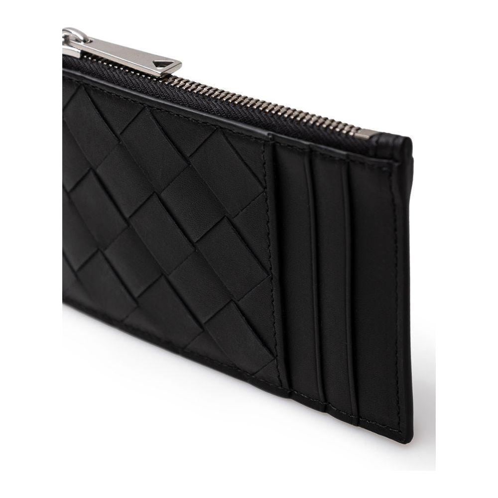 Bottega Veneta Black Leather Wallet Bottega Veneta