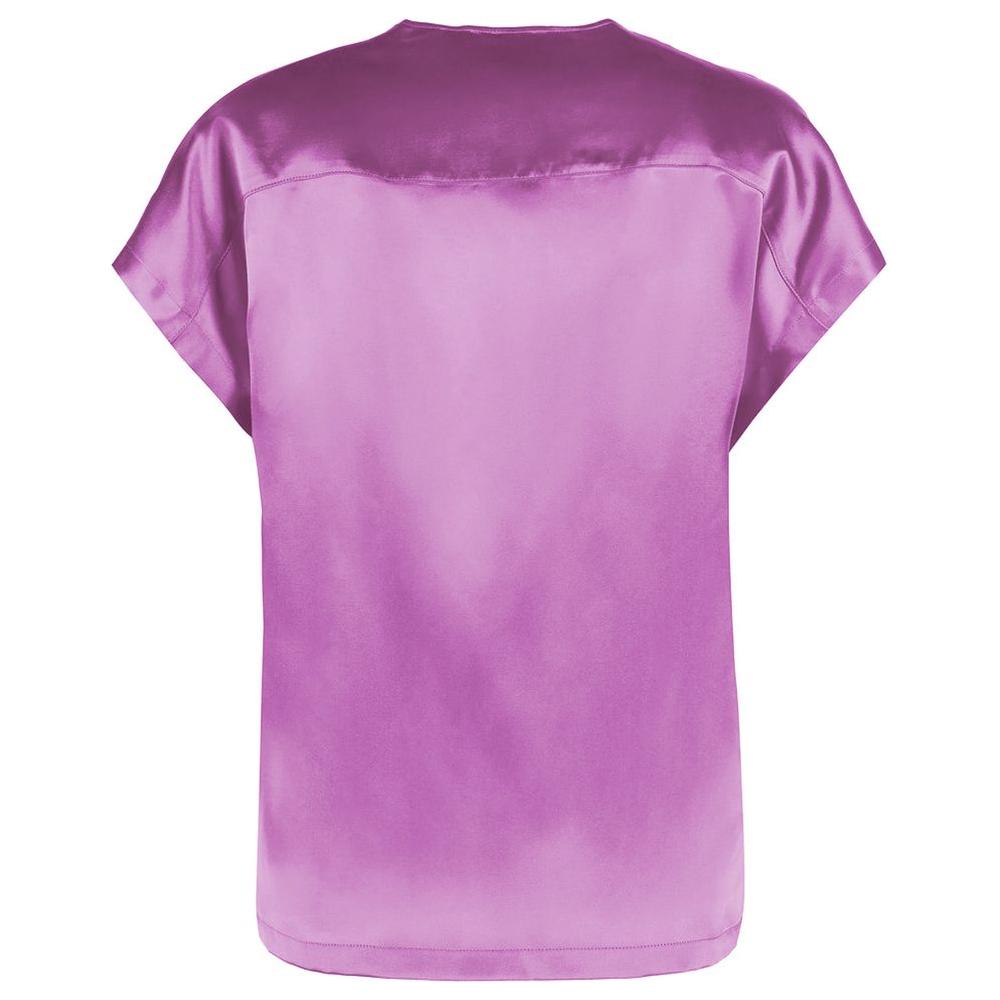 PINKO Purple Silk Sweater PINKO