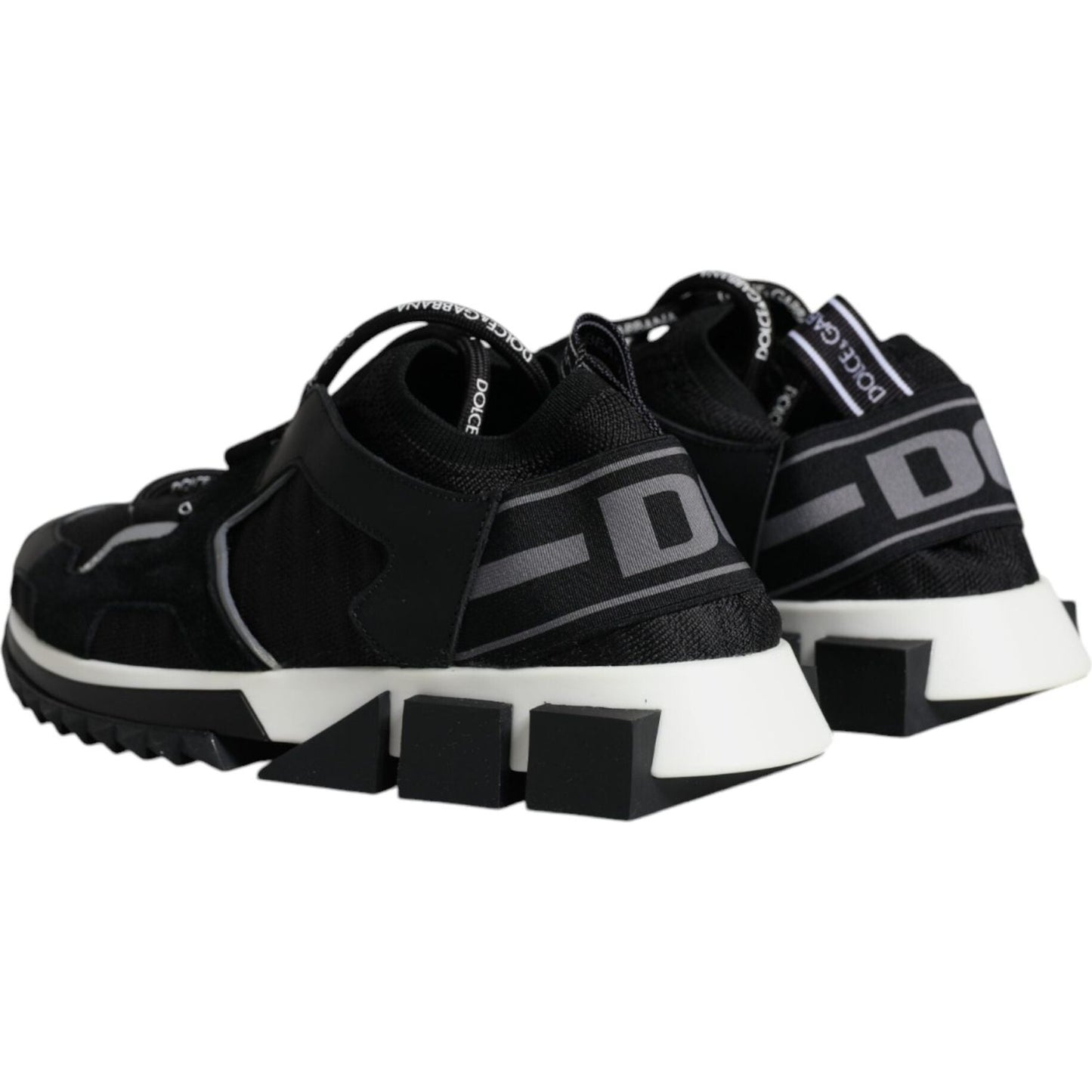 Dolce & Gabbana Black Mesh Sorrento Trekking Sneakers Shoes Dolce & Gabbana