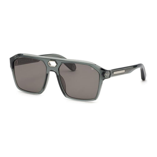 Philipp Plein Gray Acetate Sunglasses Philipp Plein