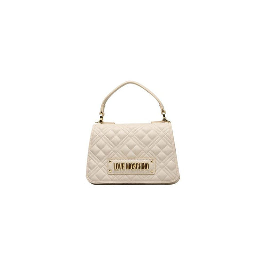 Love Moschino Beige Polyethylene Women Handbag Love Moschino