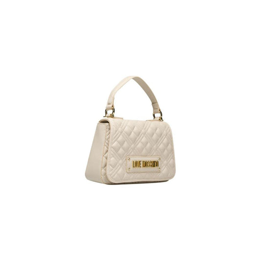 Love Moschino Beige Polyethylene Women Handbag Love Moschino