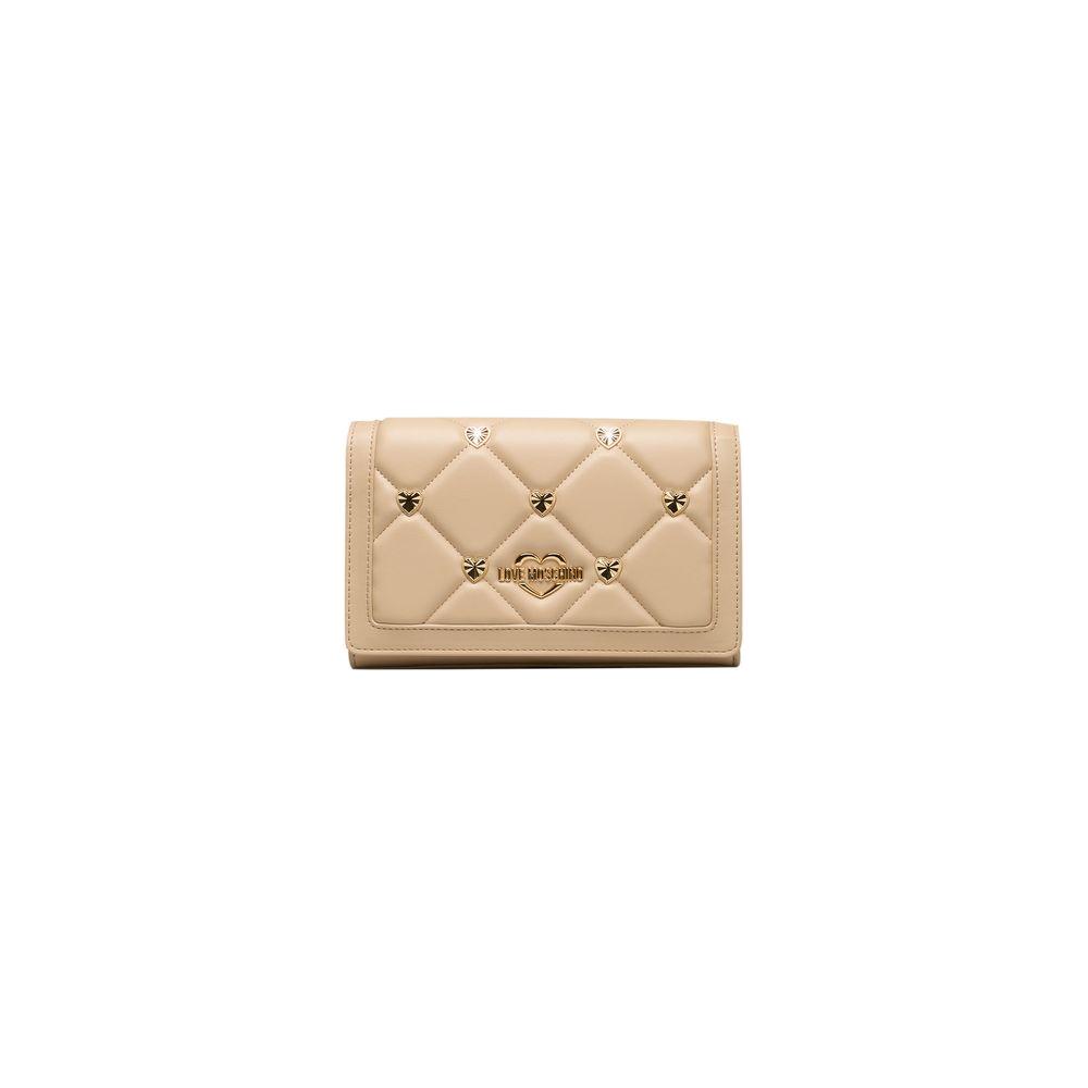 Love Moschino Beige Polyethylene Women Crossbody Love Moschino