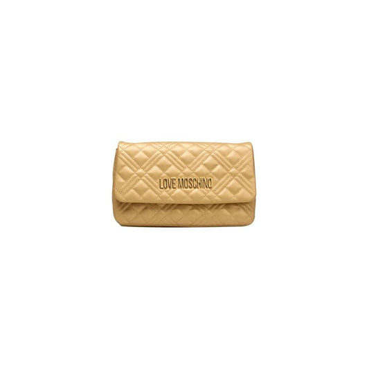 Love Moschino Gold Polyethylene Women Crossbody Bag Love Moschino