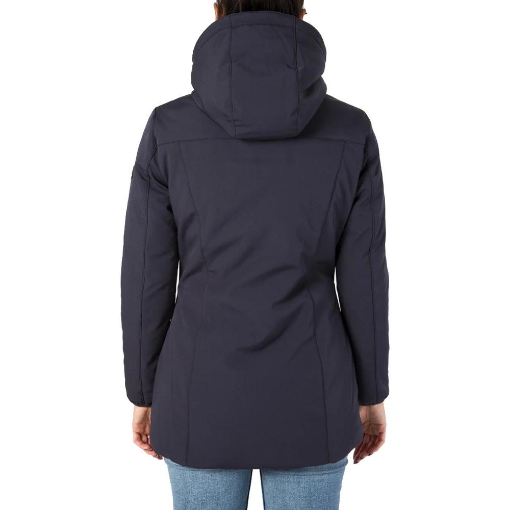 Yes Zee Blue Polyamide Women Jacket Yes Zee