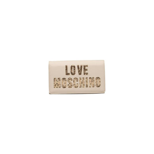 Love Moschino Beige Polyethylene Women Crossbody Bag Love Moschino