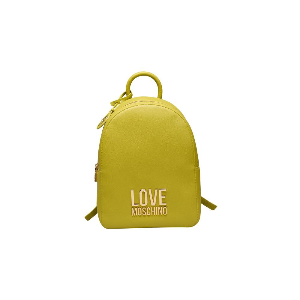 Love Moschino Yellow Polyethylene Women Backpack Love Moschino