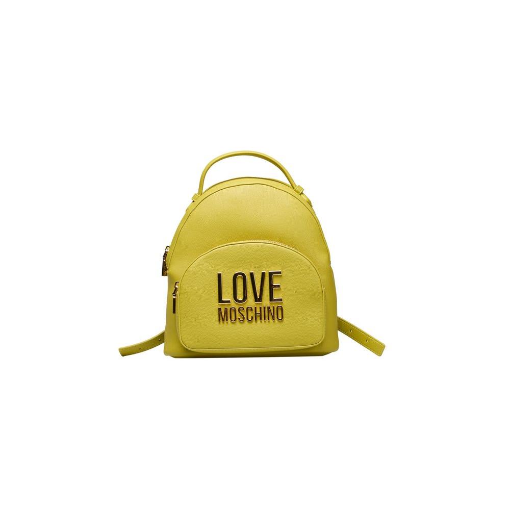 Love Moschino Yellow Polyethylene Women Backpack Love Moschino