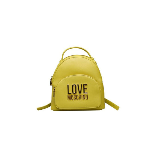 Love Moschino Yellow Polyethylene Women Backpack Love Moschino