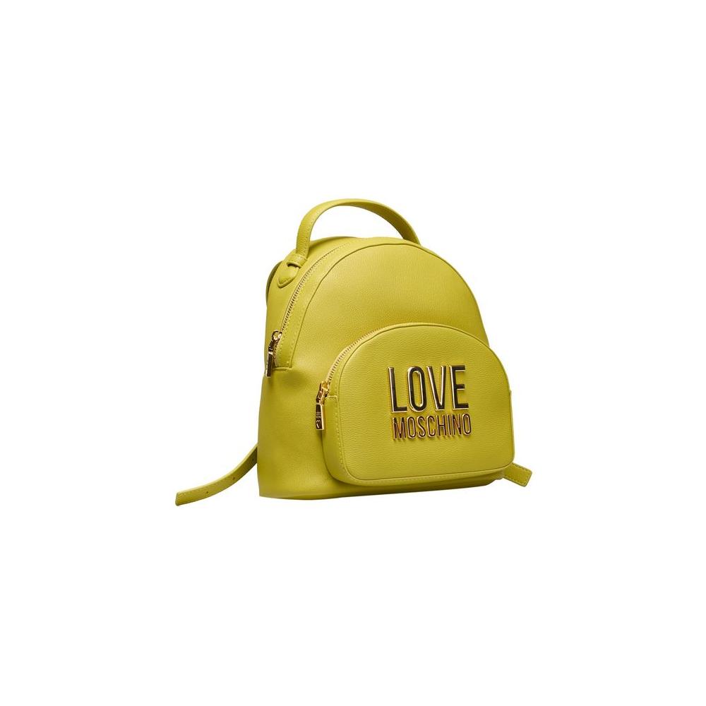 Love Moschino Yellow Polyethylene Women Backpack Love Moschino