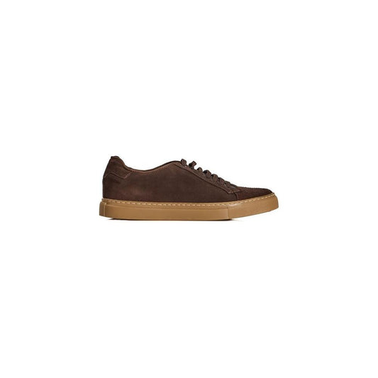 Roberto Pepe Luxury Brown Calfskin Sneaker Roberto Pepe Luxury