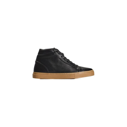 Roberto Pepe Luxury Black Calfskin Sneaker Roberto Pepe Luxury