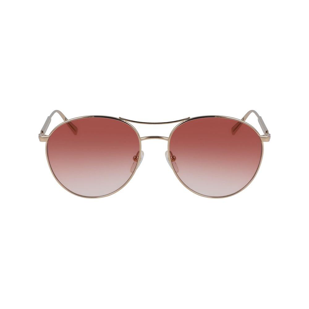 Longchamp Gold Metal Sunglasses Longchamp