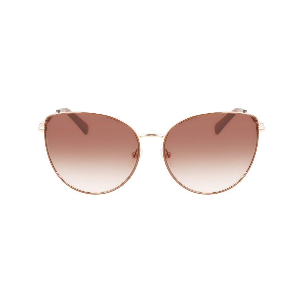 Longchamp Gold Metal Sunglasses Longchamp