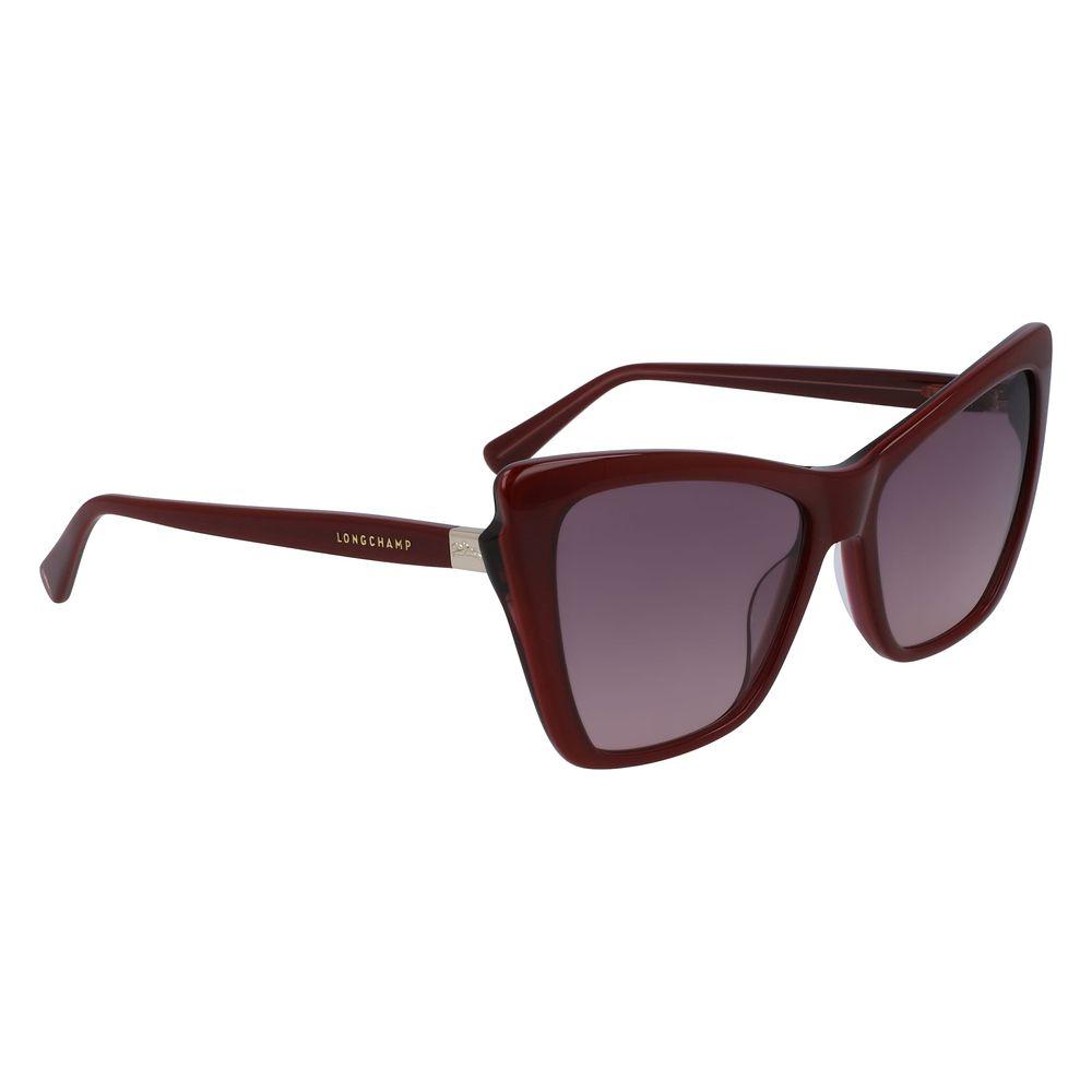 Longchamp Red Acetate Sunglasses Longchamp