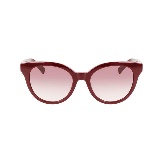 Longchamp Red Acetate Sunglasses Longchamp