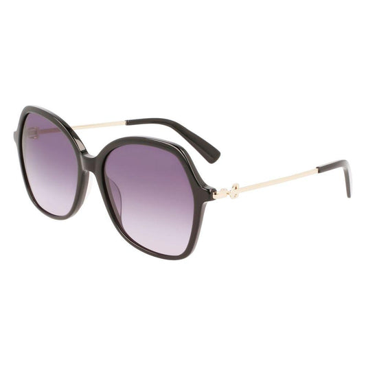 Longchamp Black Acetate Sunglasses Longchamp