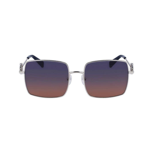 Longchamp Gray Metal Sunglasses Longchamp