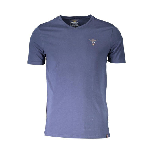 Aeronautica Militare Blue Cotton T-Shirt Aeronautica Militare