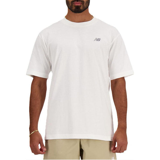 New Balance White Cotton T-Shirt New Balance