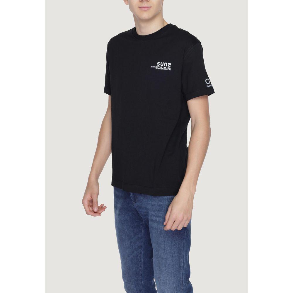 Suns Black Cotton T-Shirt Suns