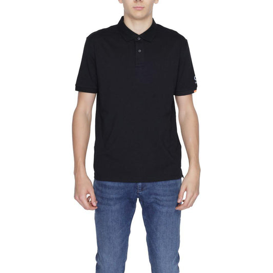 Suns Black Cotton Polo Shirt Suns