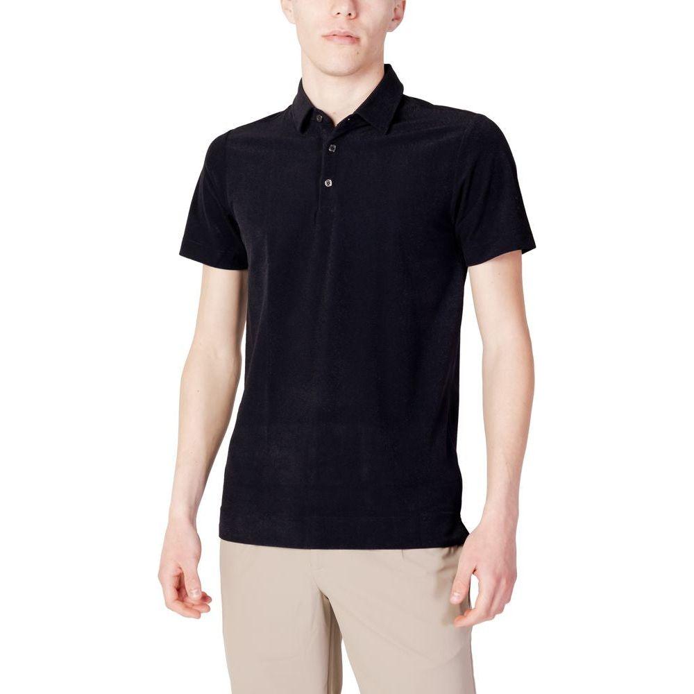 Suns Black Polyester Polo Shirt Suns