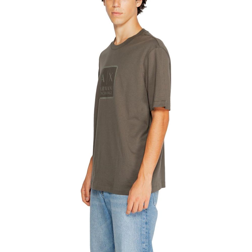 Armani Exchange Green Cotton T-Shirt Armani Exchange